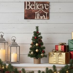 Christmas Wooden Wall Decor Sign